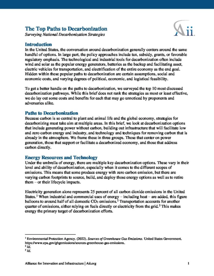 decarbonization brief