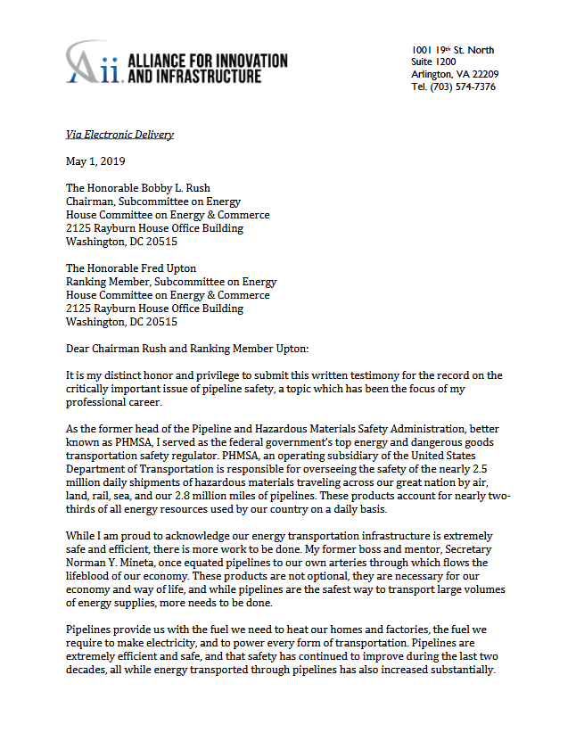 Screenshot 2026-10-08 145645 Aii Testimony Supporting Enhanced Positive Response for Pipeline Damage Prevention
